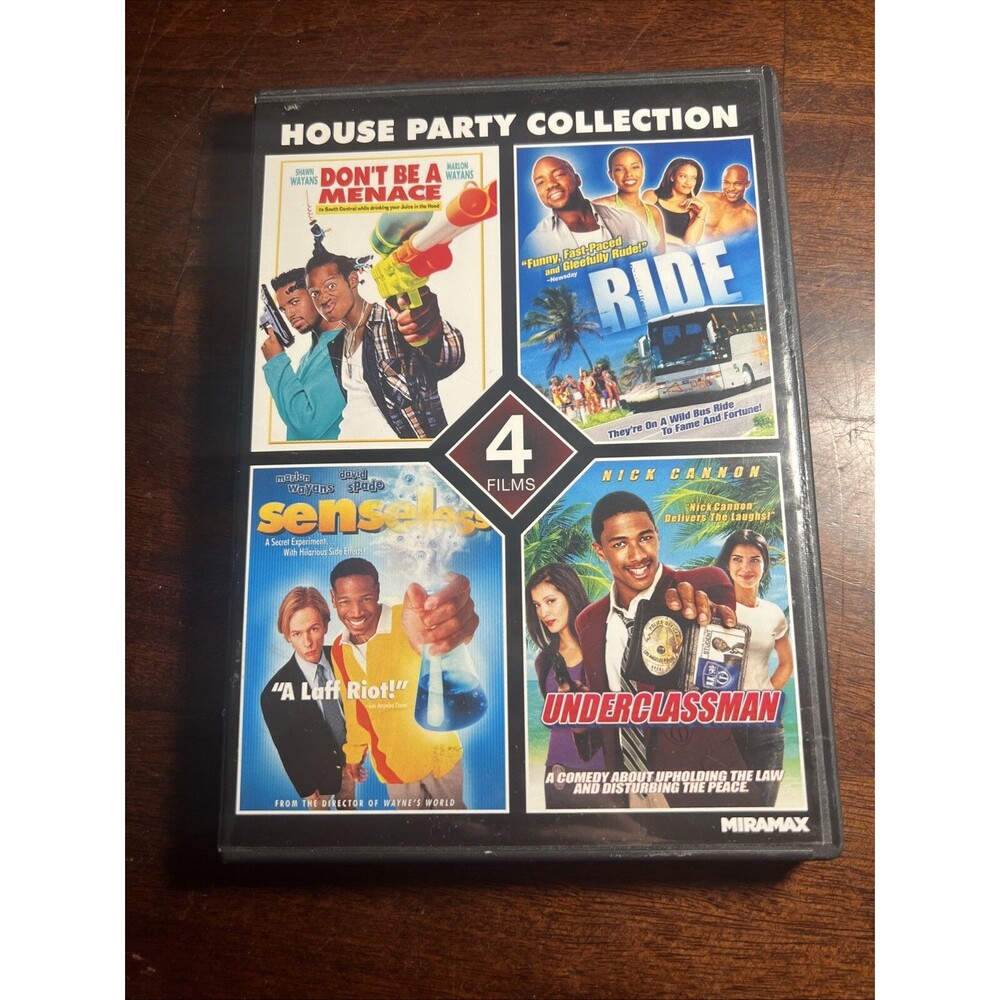 House Party Collection - DVD, 1996-2005, Reg 1, 4 Movies, Fast Shipping
